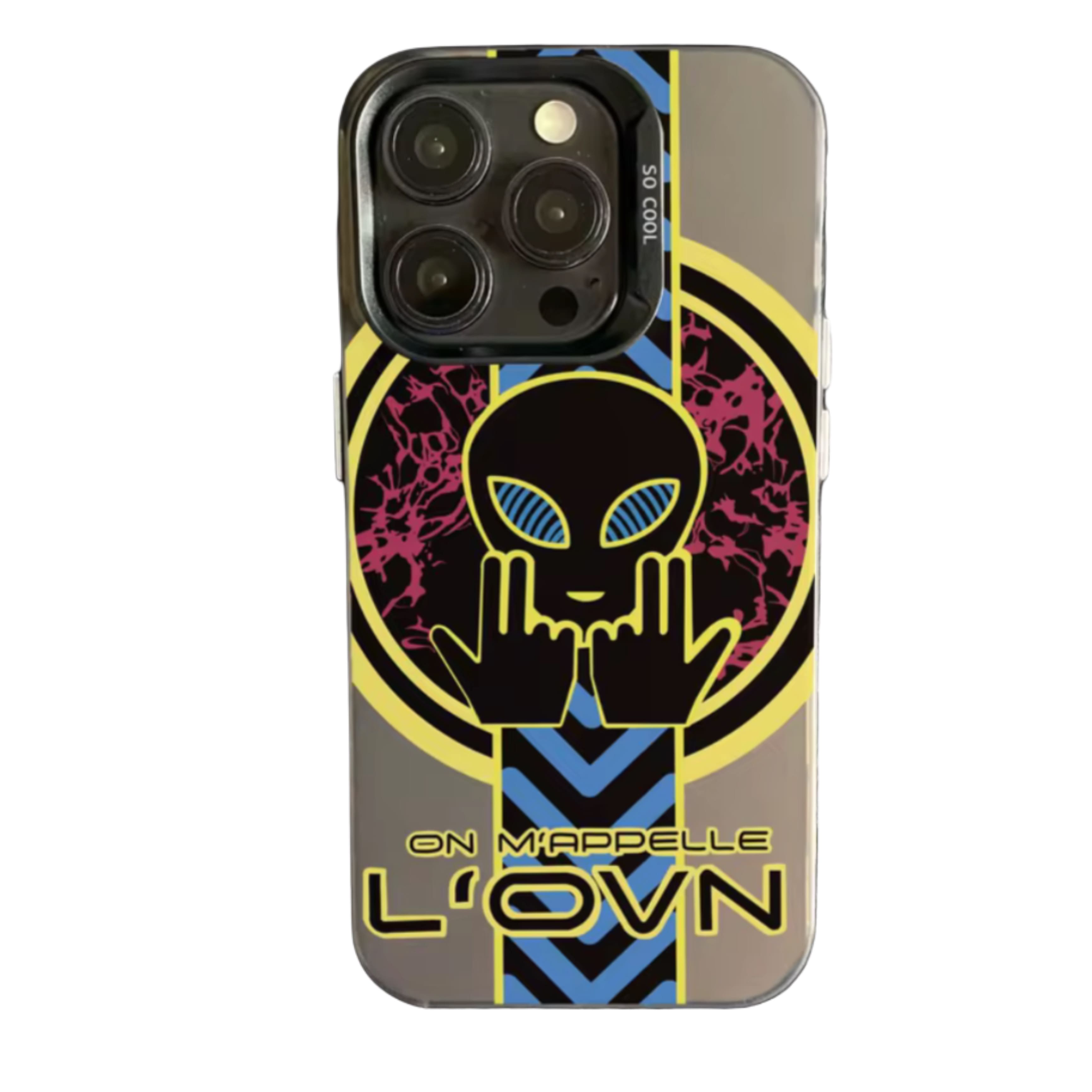 Coque grise Jul "On m'appelle l'ovni"