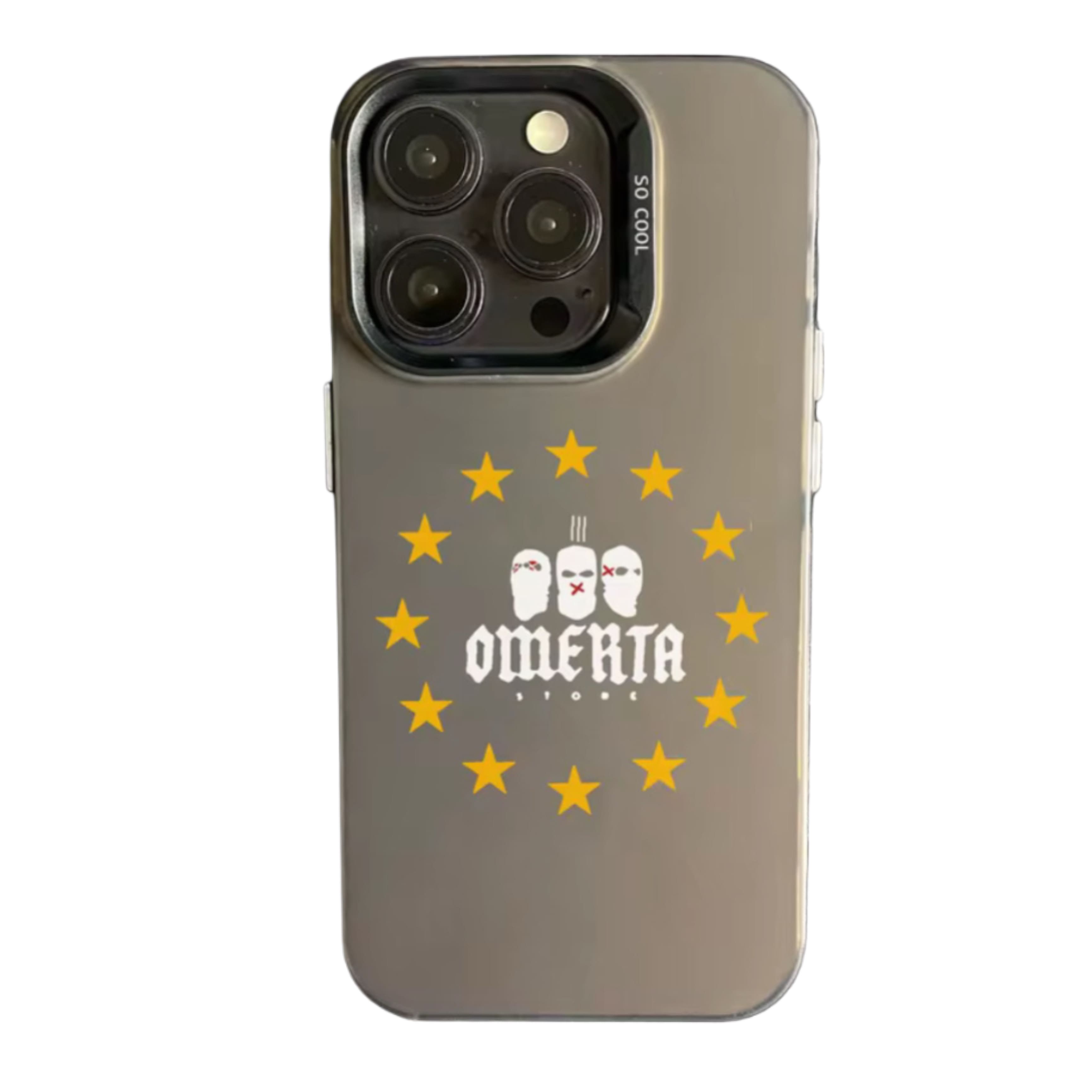 Coque Omerta grise pour iPhone