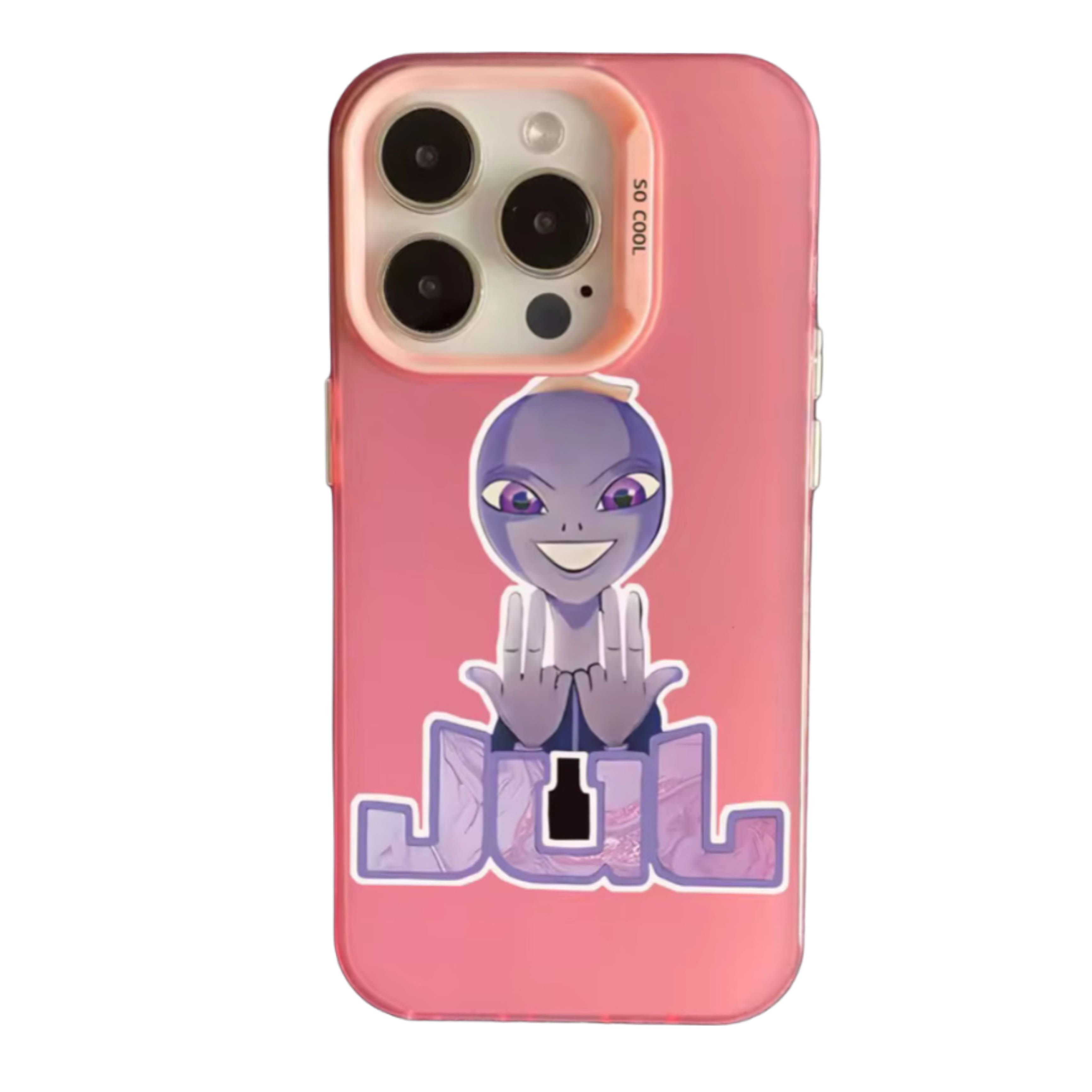 Coque rose Jul Ovni pour iPhone