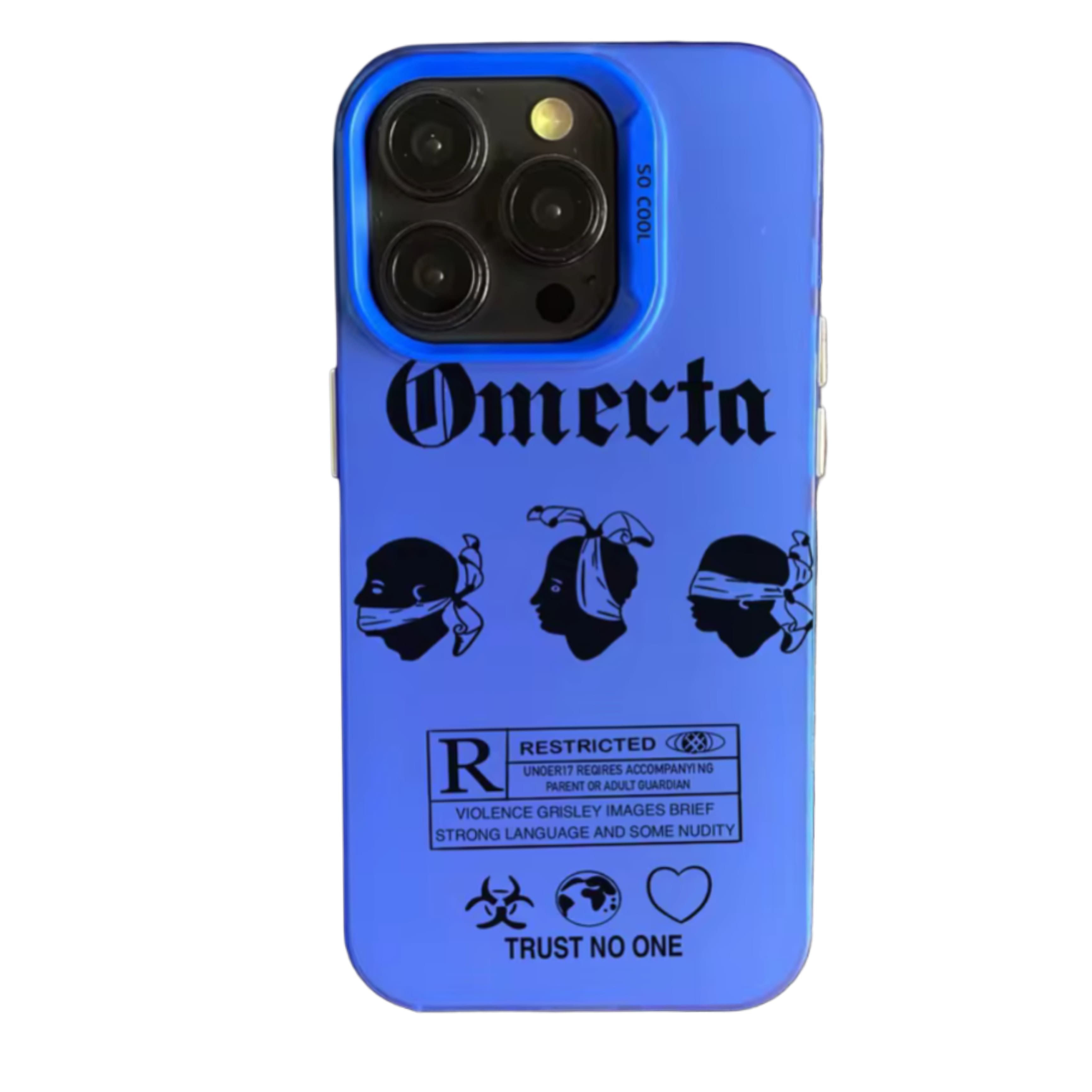 Coque Omerta Bleu pour iPhone