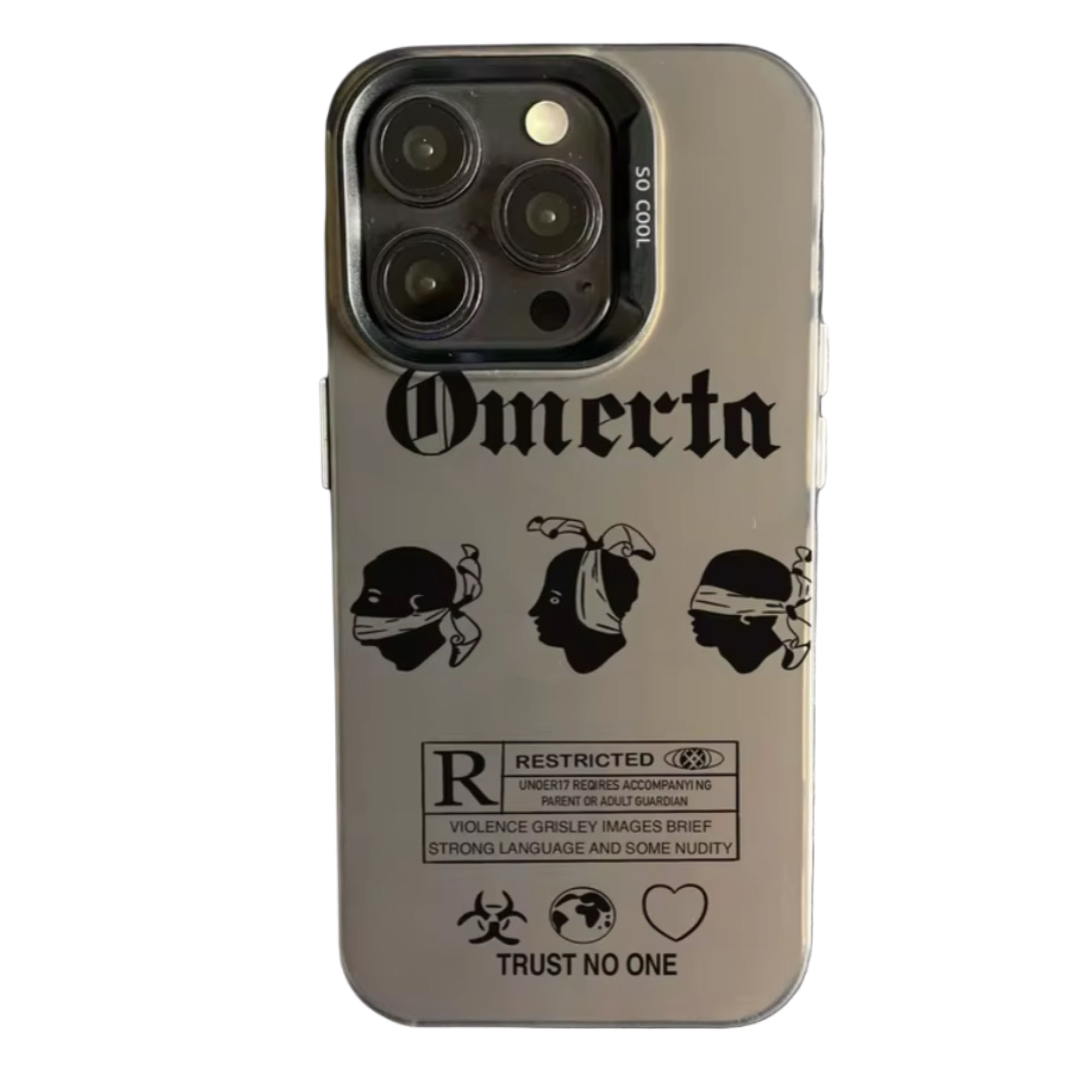 Coque Omerta Grise pour iPhone