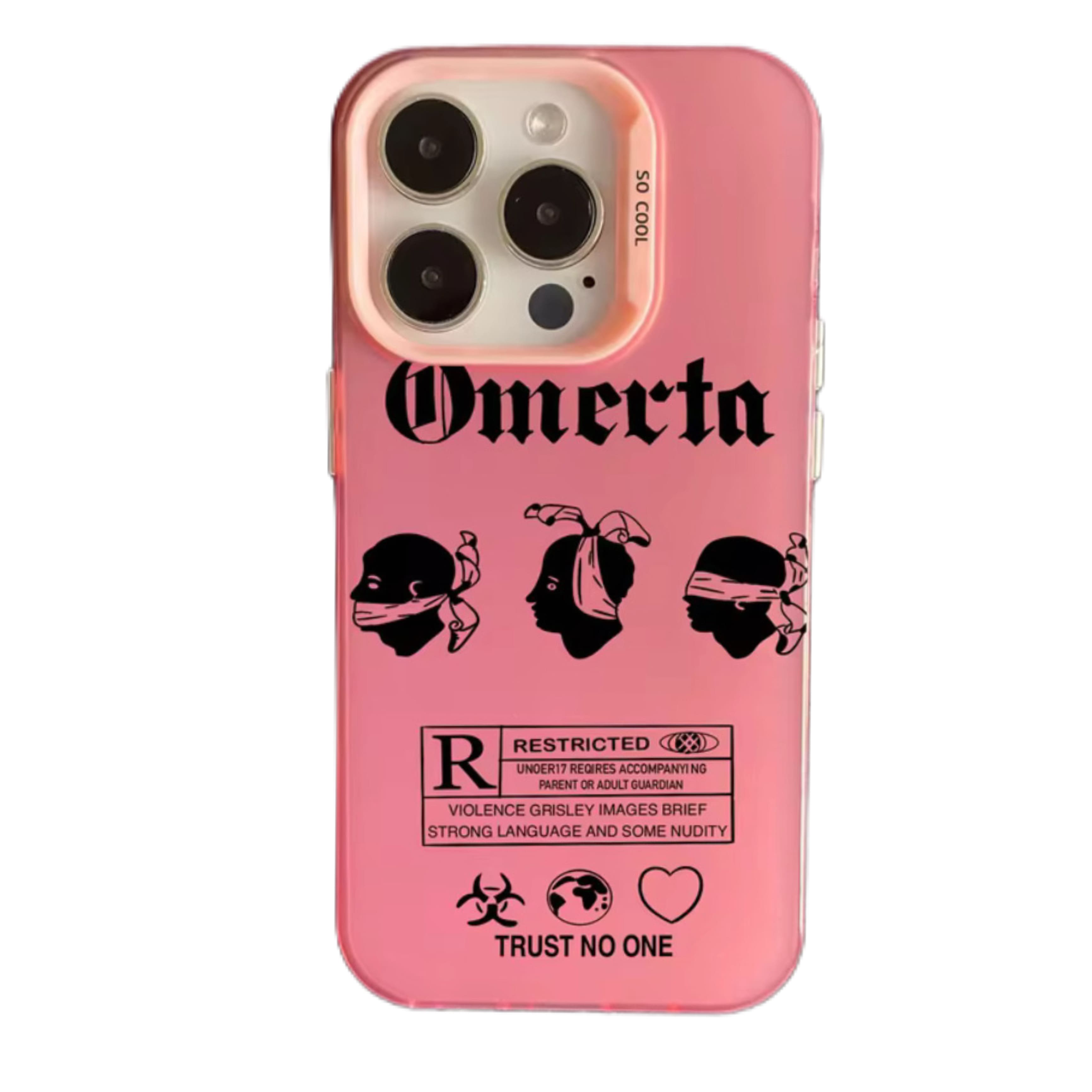 Coque Omerta Rose pour iPhone