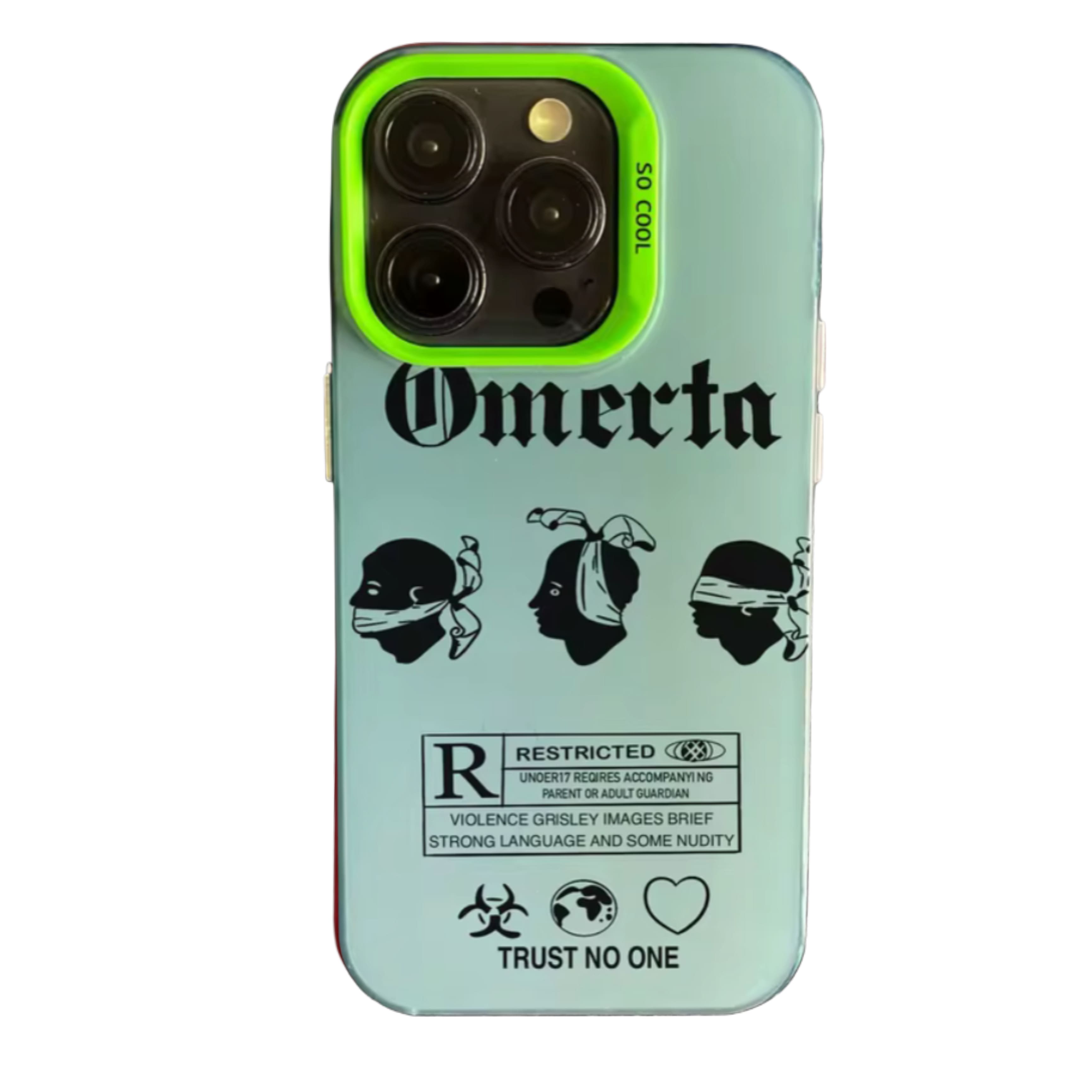 Coque Omerta Verte pour iPhone