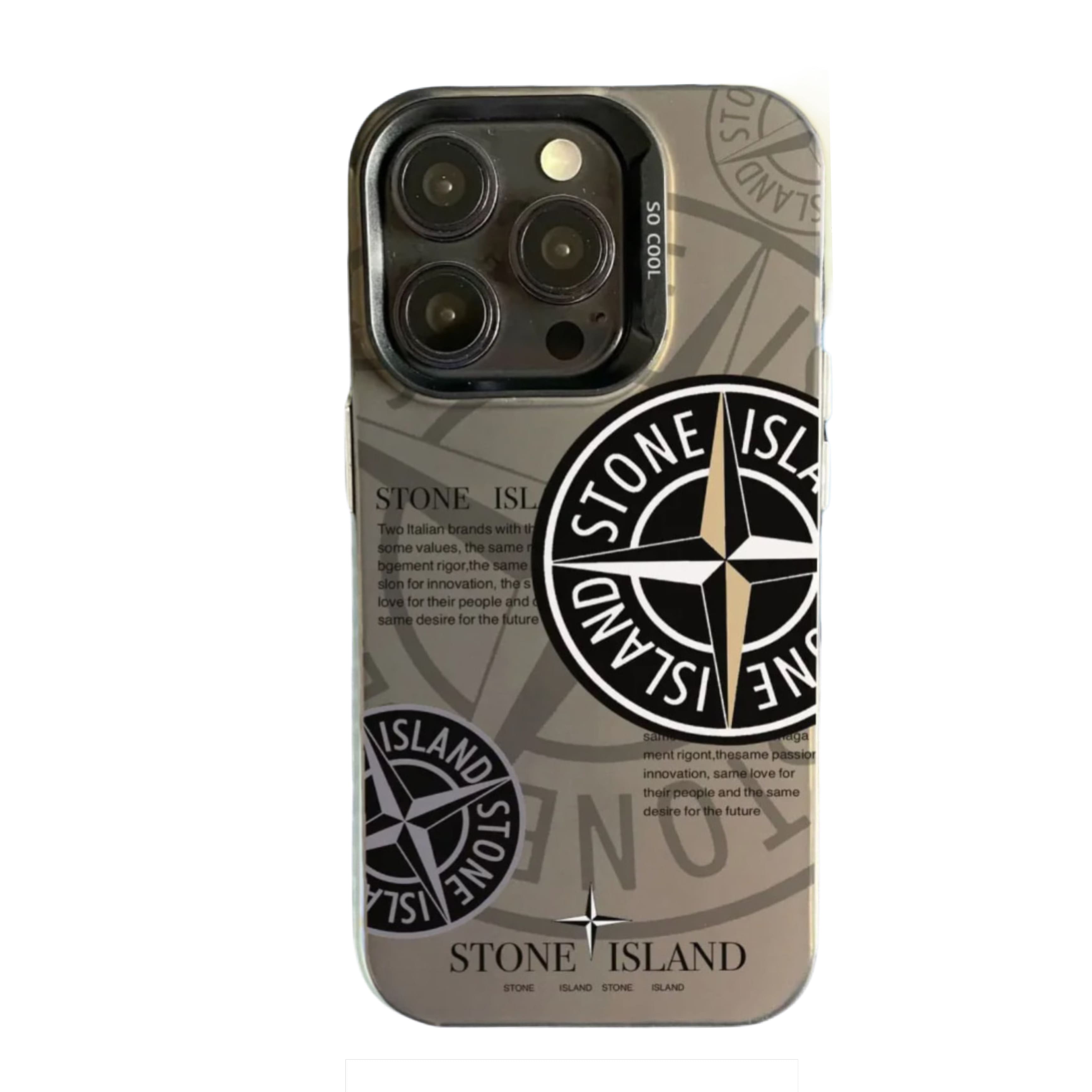 Coque Stone Island iPhone au design élégant offrant une protection solide et un style unique