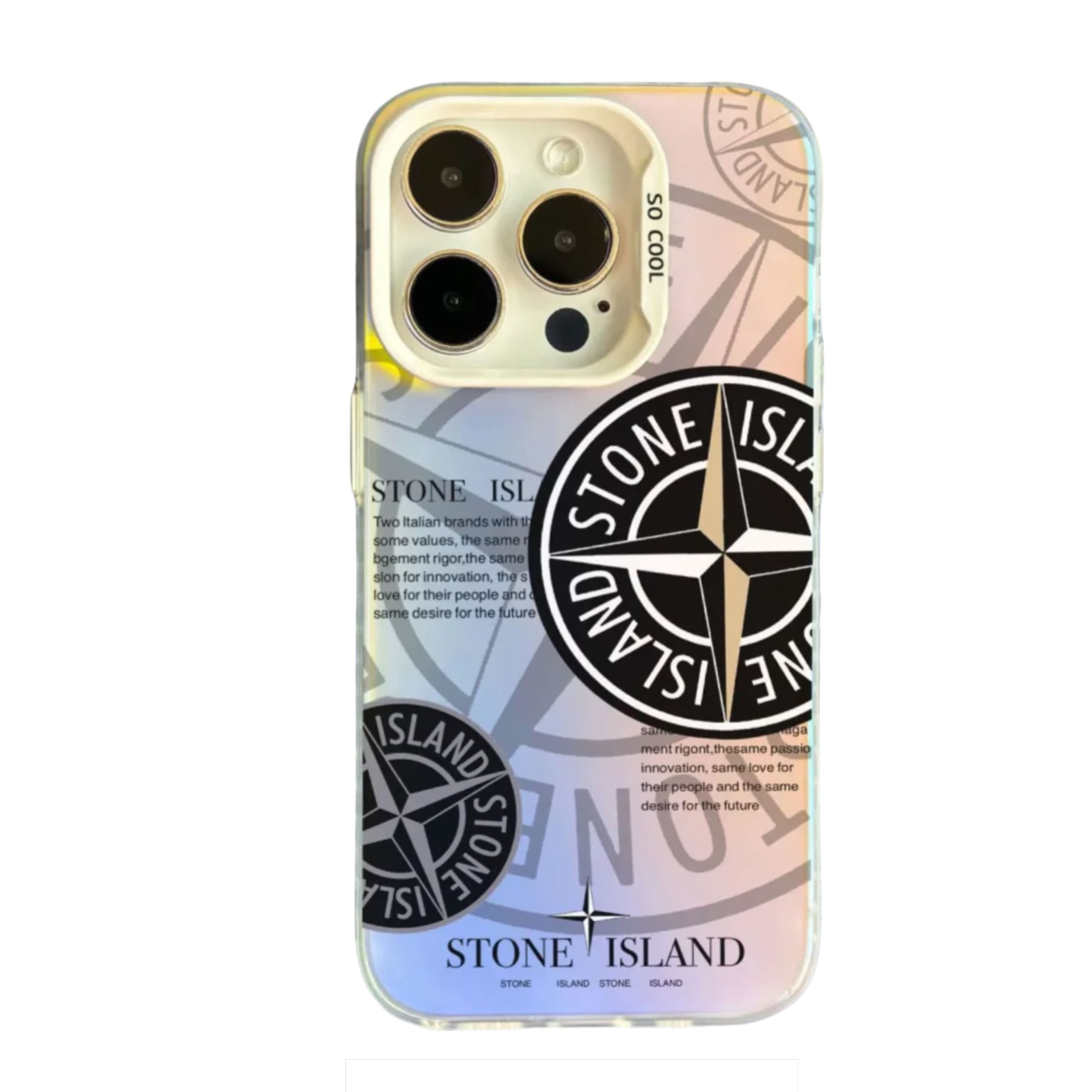 Coque Stone Island iPhone au design élégant offrant une protection solide et un style unique