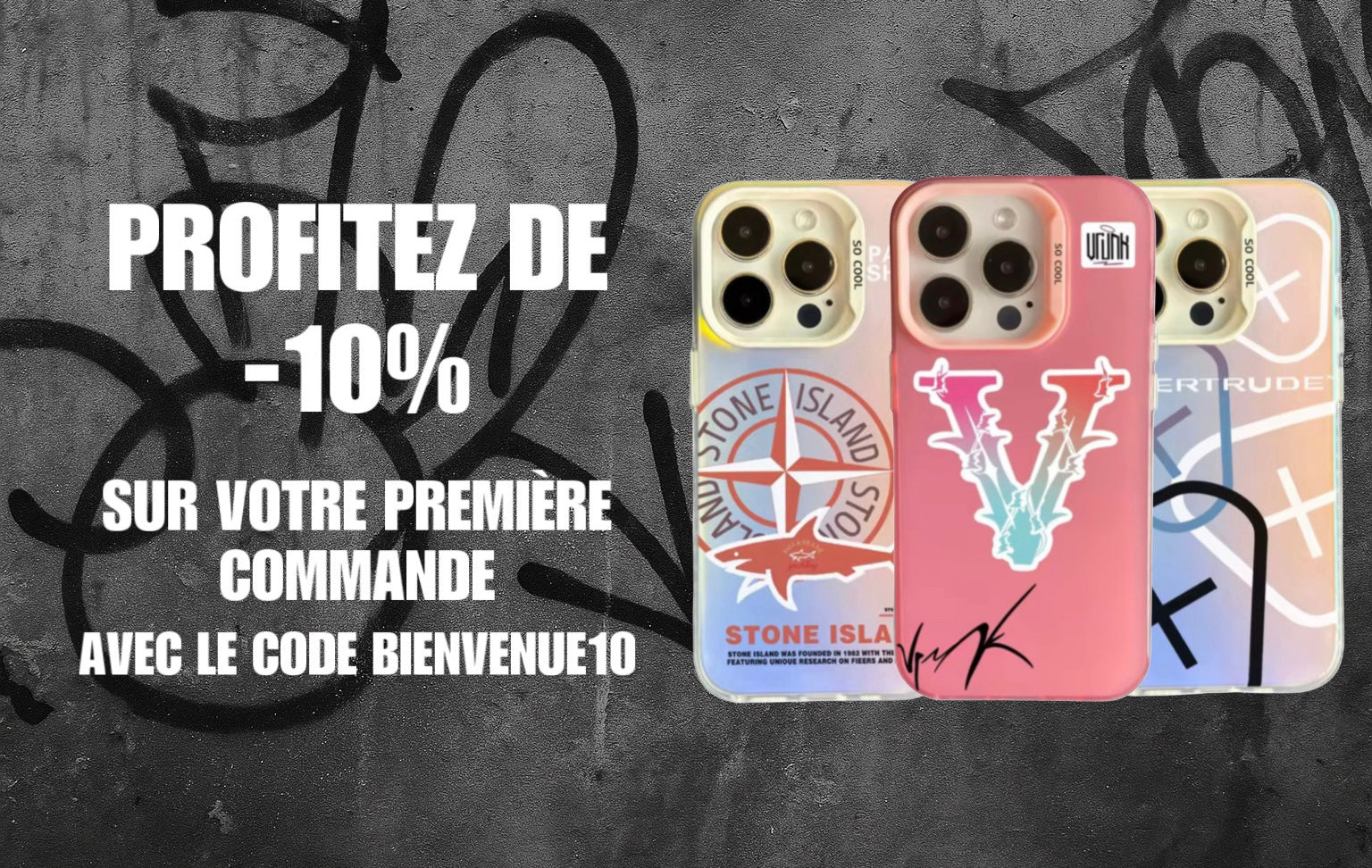 Coques Stone Island pour iPhone Mini et iPhone - Coques Vrunk  Coques Gertrude - Coque Omerta - Coques JUL