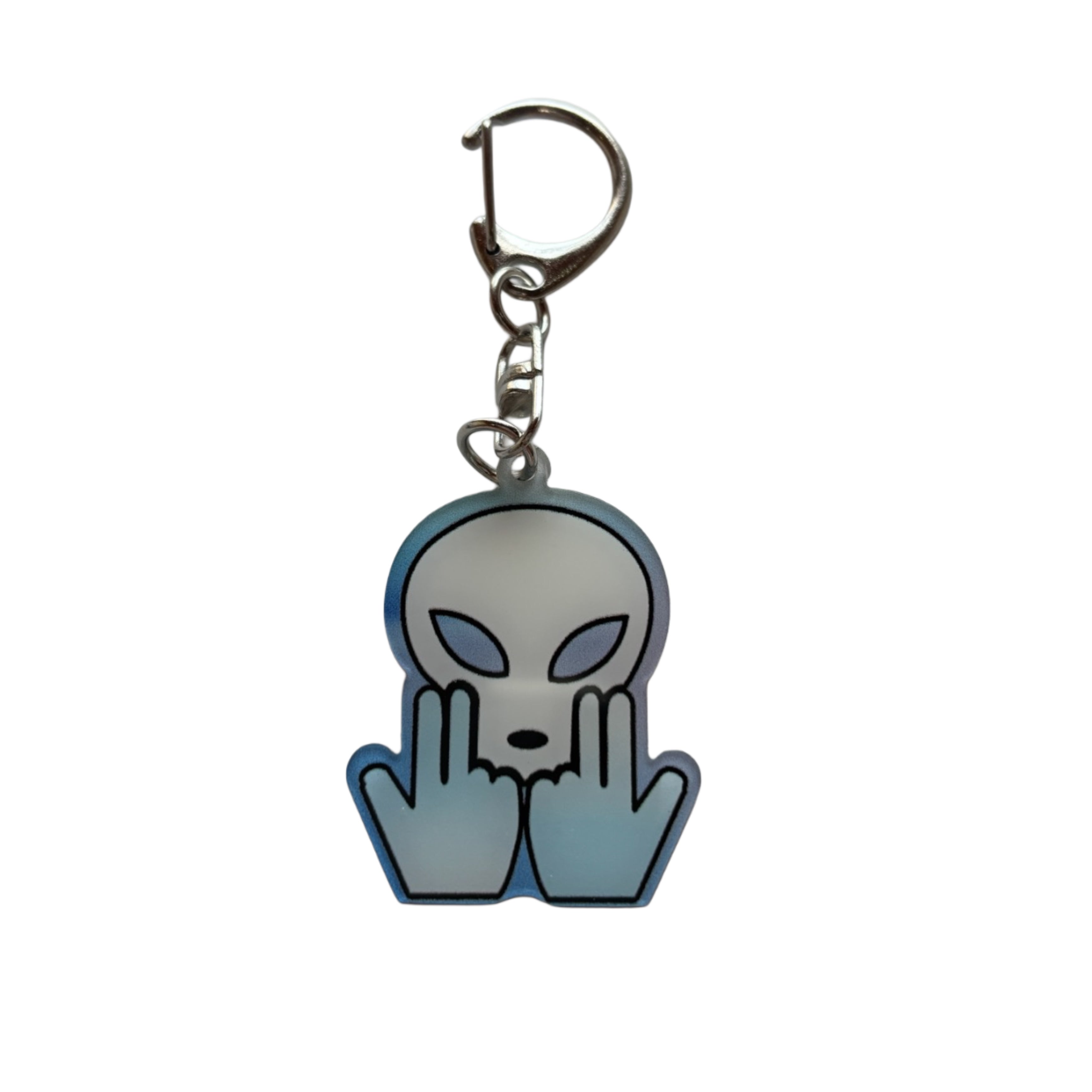 Porte Clé Ovni - Blanc