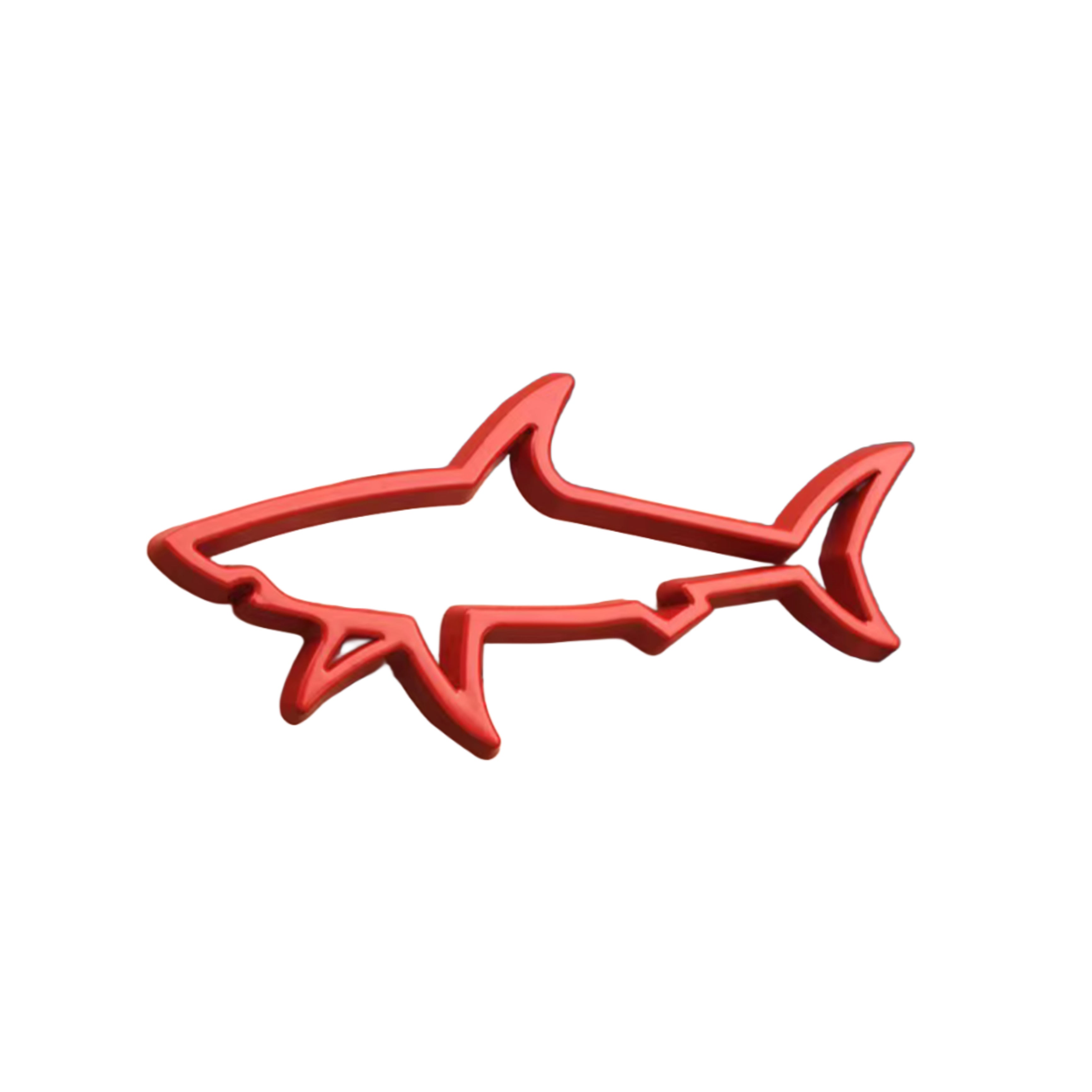 Apportez du style à vos accessoires préférés avec l'autocollant Shark 3D Rouge