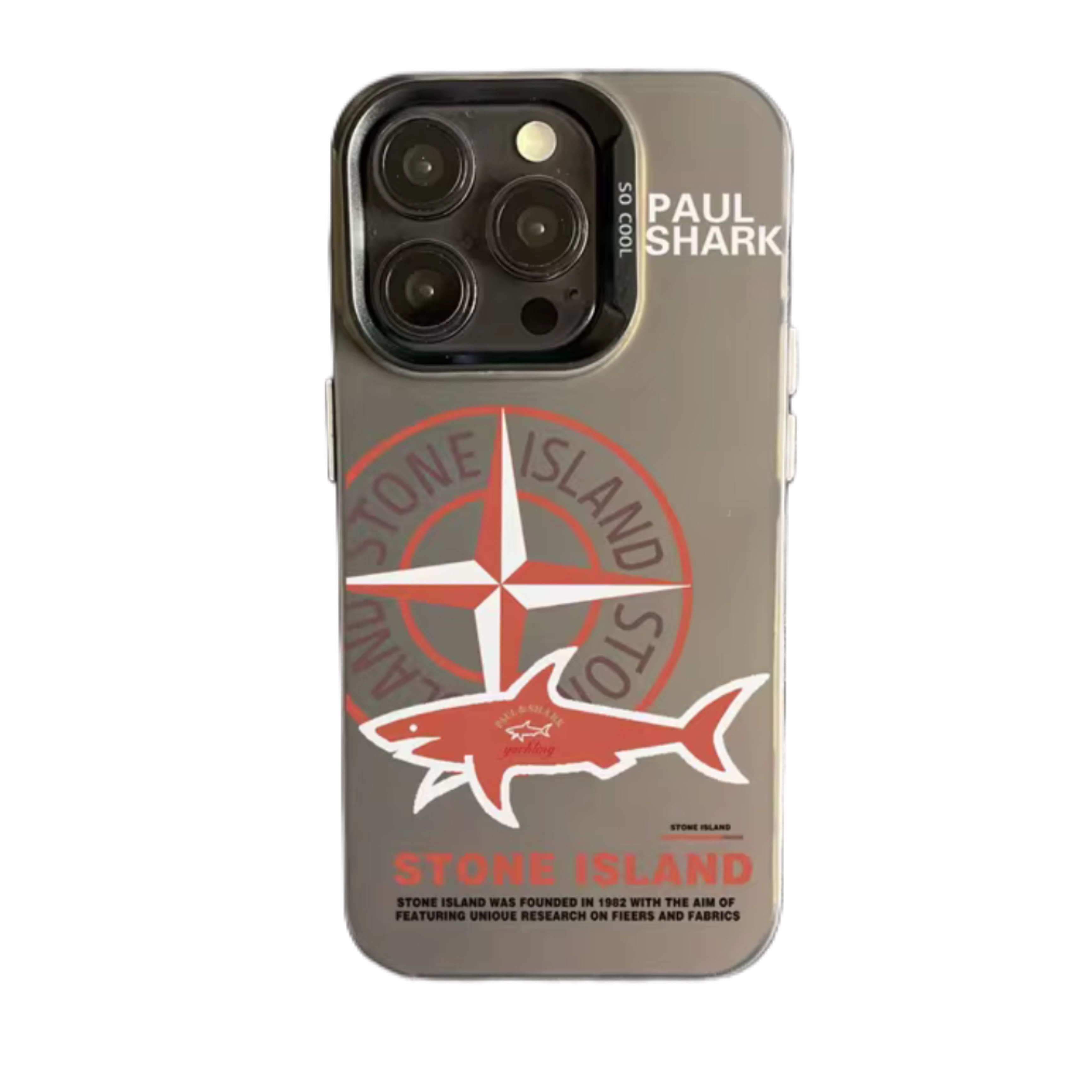 Apportez style et protection à votre iPhone avec la coque Stone Island x Shark Gris - SharkStickers