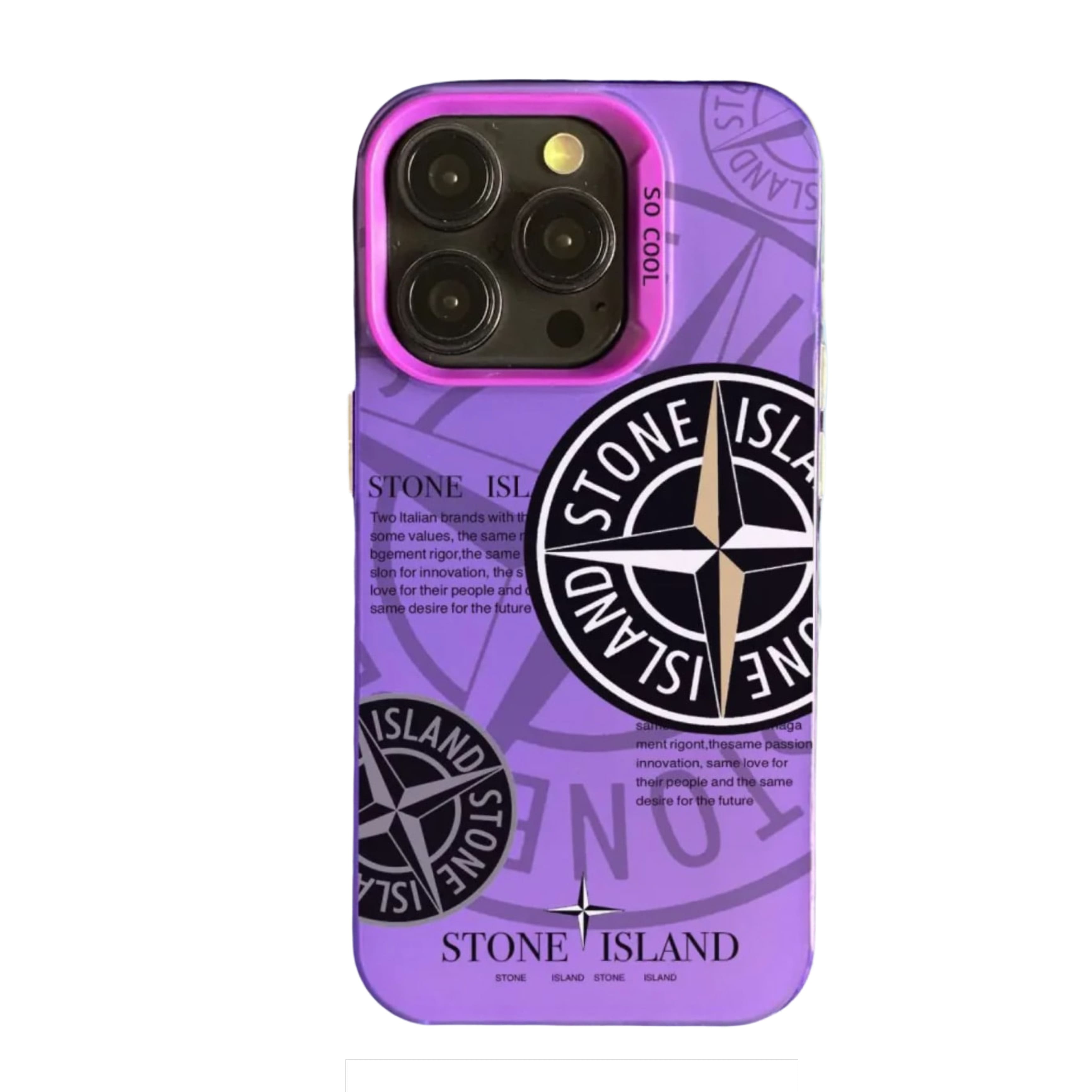 Coque Stone Island iPhone au design élégant offrant une protection solide et un style unique