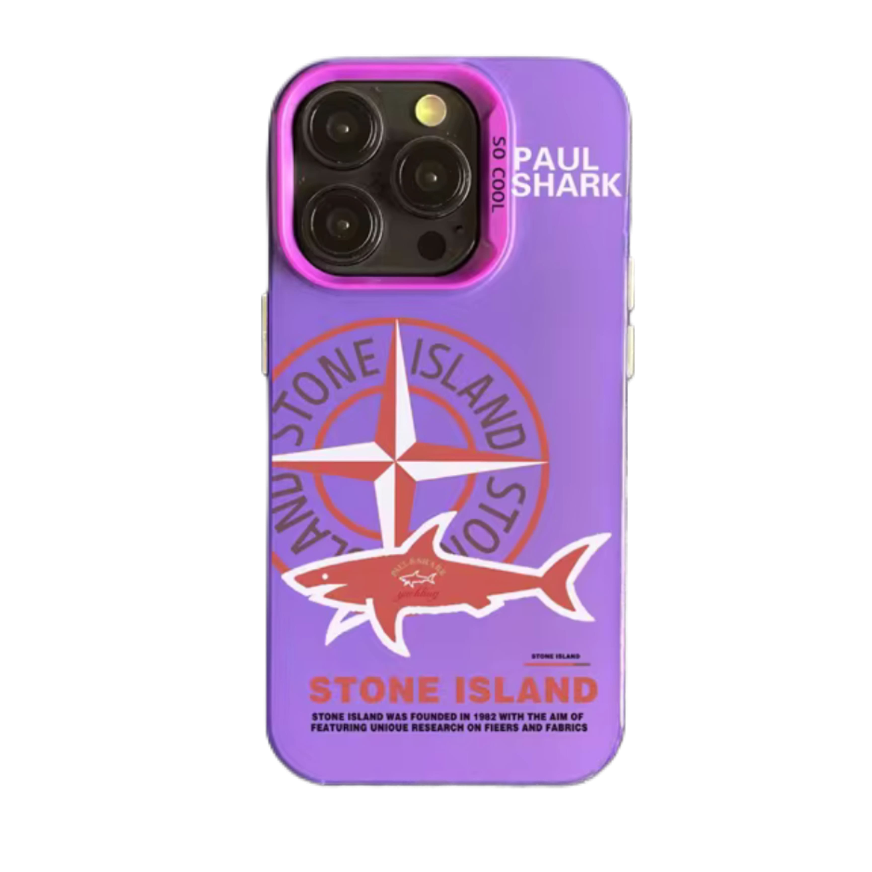 Apportez style et protection à votre iPhone avec la coque Stone Island x Shark Violet - SharkStickers